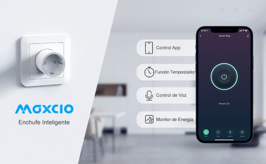 alt Maxcio Mini Enchufe Inteligente Wifi Control con App