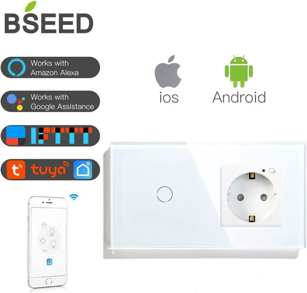 BSEED Enchufe Normal con Interruptor de luz WiFi  más vendidos de Amazon
