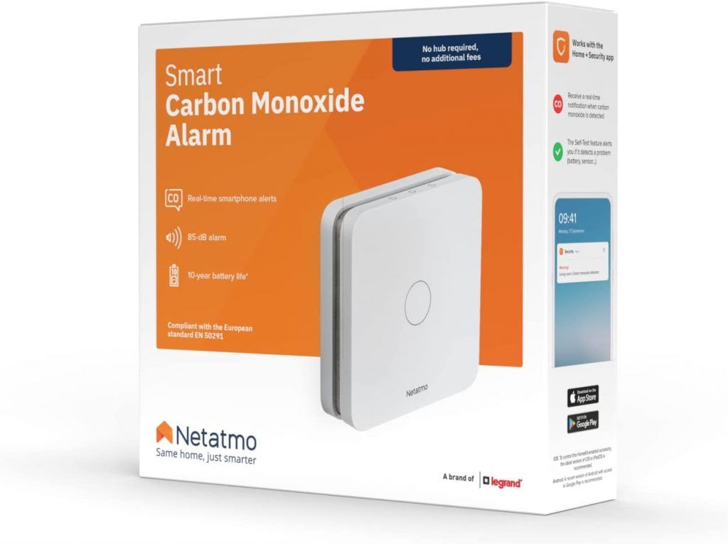 Netatmo - Detector de monóxido de Carbono Inteligente, Wi-Fi