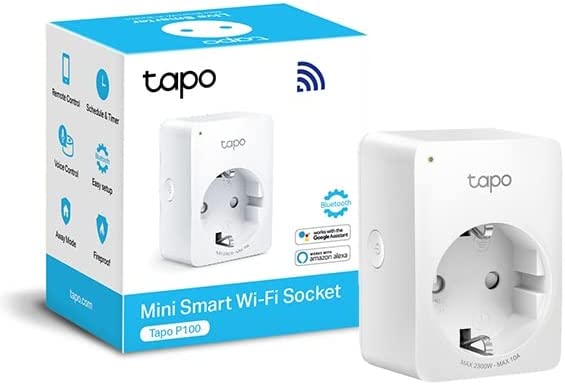 TP-Link TAPO P100 Enchufe inteligente wifi, con programación horaria