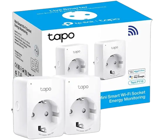 TP-Link Tapo P100 (2-Pack) - Mini Enchufe Inteligente Wi-Fi