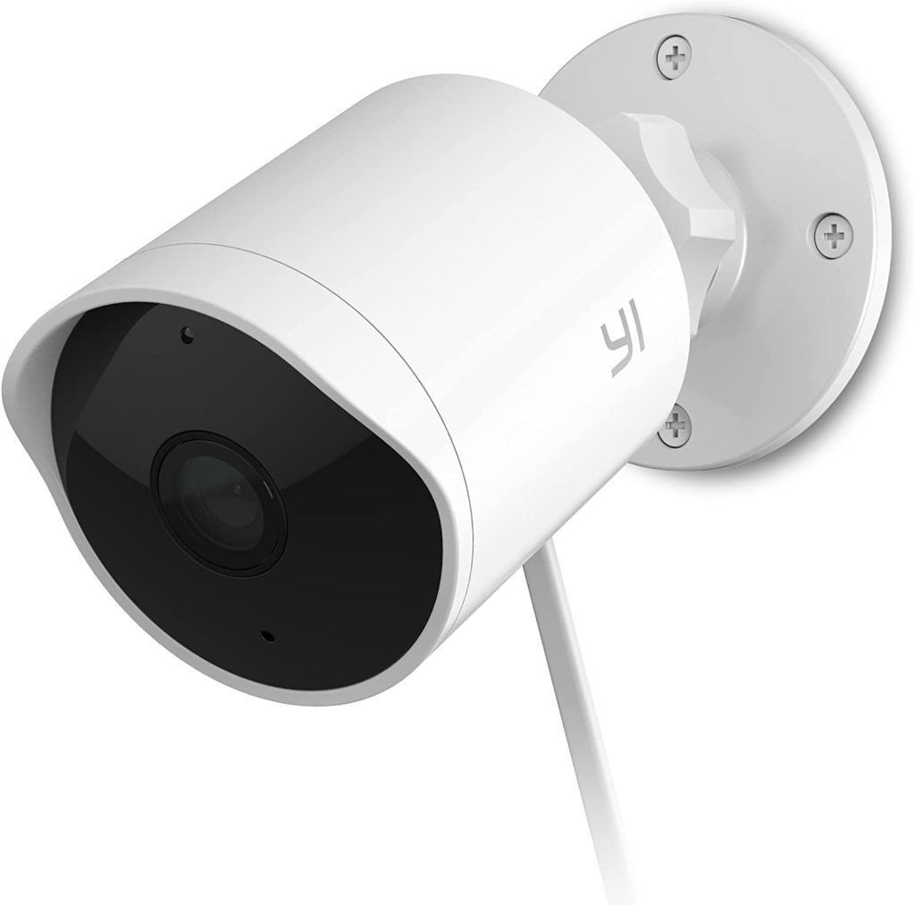 YI Camara Vigilancia Wifi Exterior 1080p, Cámara IP Impermeable IP65 con Detección Humana