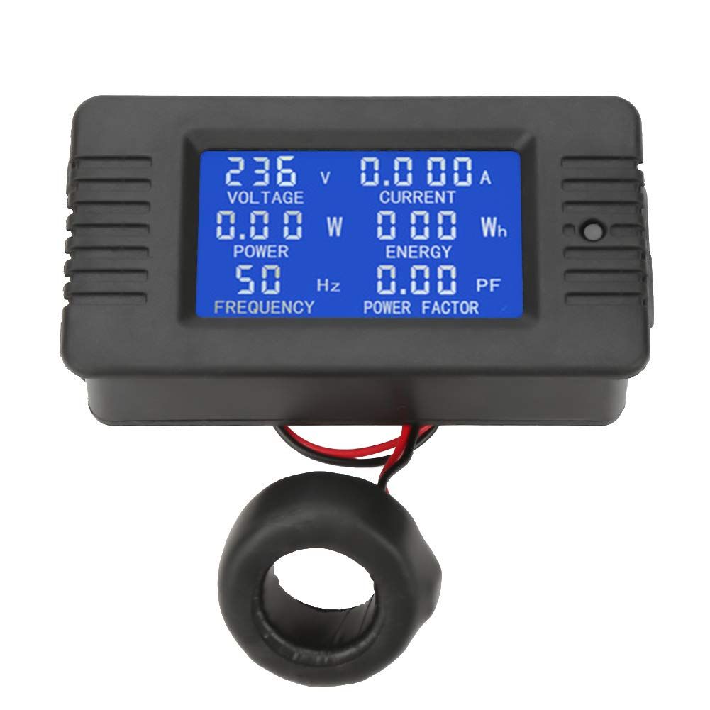 Multímetro Digital con Pantalla LCD Medidor Energía Voltaje Corriente, Walfront PZEM-022 AC 80-260V 100A 