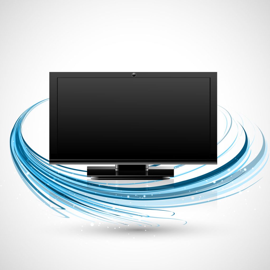 la pantalla y los componentes de tu televisión limpios